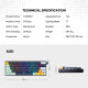 FANTECH MK874V2 ATOM63 MIZU EDITION Mechanical Gaming Keyboard