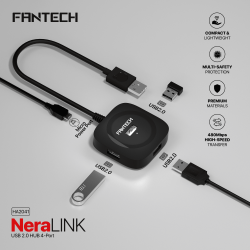 FANTECH HA2041 NeraLink 4 Port USB 2.0 Hub