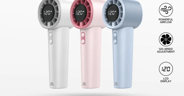 FANTECH PAC5 Portable Mini Fan with LCD Display Prince in BD