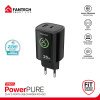 FANTECH PPE251 PowerPURE Duel-Port-Adapter 25Watt With Digital Display
