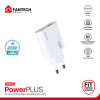 FANTECH PPS251 PowerPLUS 25W 2 Ports GaN Charger (PD+QC)