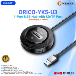 ORICO YK5-U3 Desktop 4-Port USB Hub with SD/TF Port