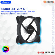 ORICO CSF-2SY-6P Double Lighting Loop RGB Case Fan