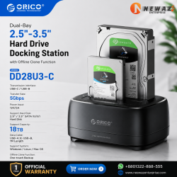 ORICO DD28U3-C Dual-Bay 3.5-Inch Hard Drive Docking Station With Offline Clone Function