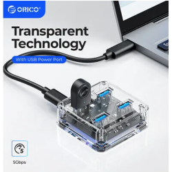 ORICO MH4UC-C3 4-Port Clear USB3.0 Hub
