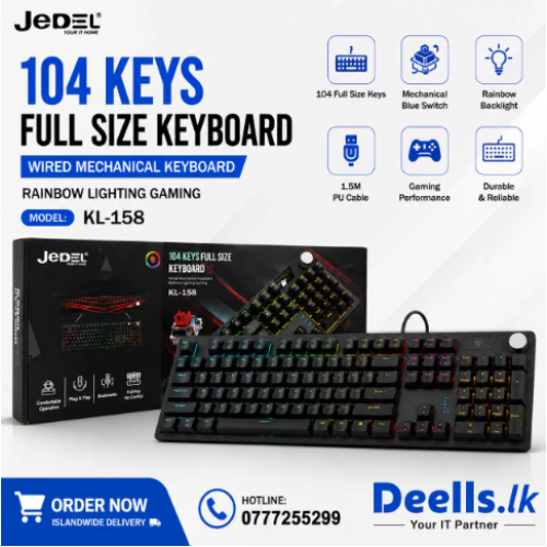JEDEL KL-158 RGB Mechanical Gaming Keyboard