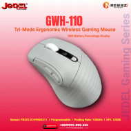 JEDEL GWH-110 Tri-Mode Ergonomic Wireless Mouse With Screen Display