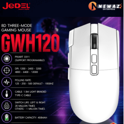 JEDEL GWH120 Tri-Mode Wireless Gaming Mouse