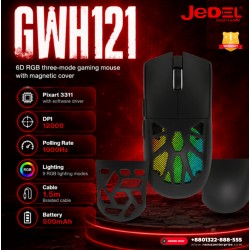 JEDEL GWH121 Tri-Mode Gaming Mouse With Magnetic Cover