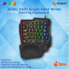 JEDEL K601 Single Hand Wired Gaming Keyboard