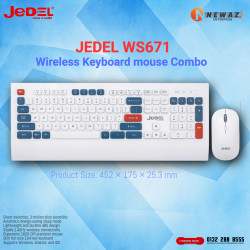 JEDEL WS671 Wireless Keyboard and Mouse Combo