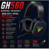 JEDEL GH-560 USB RGB Gaming Headset