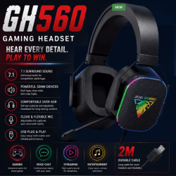 JEDEL GH-560 USB RGB Gaming Headset