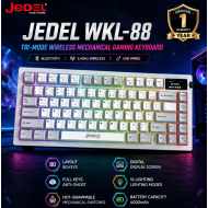JEDEL WKL-88 Tri-Mode Wireless Mechanical Gaming Keyboard