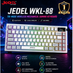 JEDEL WKL-88 Tri-Mode Wireless Mechanical Gaming Keyboard
