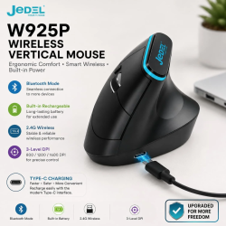 JEDEL W925P Wireless Vertical Ergonomic Mouse
