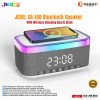 JEDEL SA-148 Bluetooth Speaker With Wireless Charging Quartz Clock