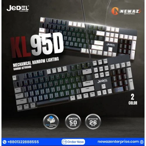 Jadel Keyboard JEDEL KL95D Wired Mechanical Gaming Keyboard Price in BD