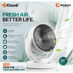 KISONLI F-103 Rechargeable Table Fan