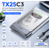 Orico TX25C3 2.5-inch Transparent USB3.0 Type-C Hard Drive Enclosure