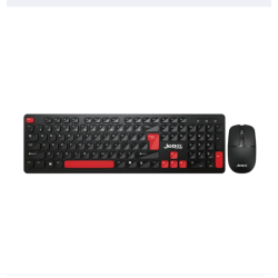 JEDEL WS750 Dual Mode BT And 2.4ghz Chocolate Slim Keyboard Mouse Combo