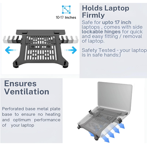 NORTH BAYOU F80-FP Adjustable Laptop Monitor Mount Bracket Stand Holder