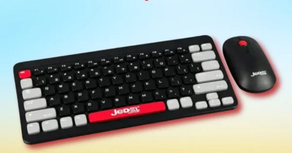 Jahdiel Computer Peripherals JEDEL WS681B Wireless Bluetooth Office Mouse and Keyboard Price In BD