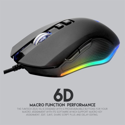 FANTECH ZEUS X5S Macro Programmable Gaming Mouse