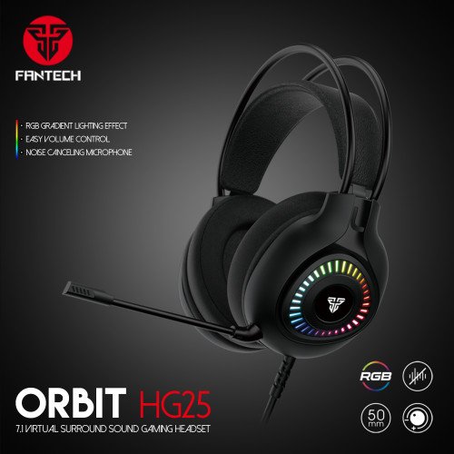 FANTECH ORBIT HG25 7.1 Virtual Surround Sound Gaming Headphone FANTECH ORBIT HG25 7.1 Virtual Surround Sound Gaming Headphone