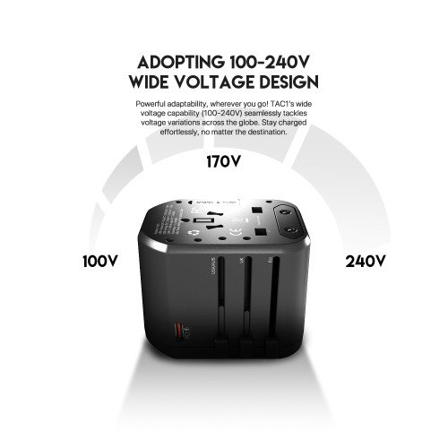 FANTECH TAC1 Universal PowerCube Travel Multi Adapter