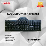JEDEL K29 USB Office Keyboard With Bangla