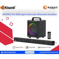 KISONLI K16 Soundbar with Boom Boom Subwoofer 120W