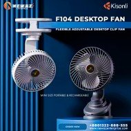 KISONLI F104 Flexible Adjustable Mini Clip Fan