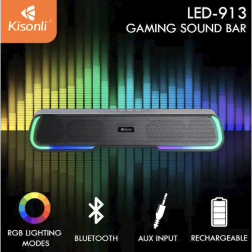 Buy KISONLI LED-913 RGB Bluetooth Speaker Soundbar