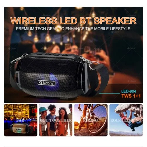 Buy KISONLI LED-904 Wireless Bluetooth Speaker Price In BD