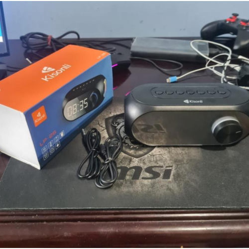 Kisonli LP-2S Bluetooth Speaker With Clock