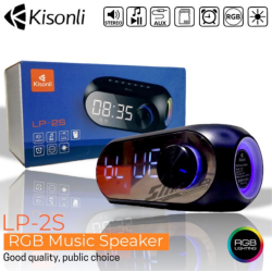 Kisonli LP-2S Bluetooth Speaker With Clock