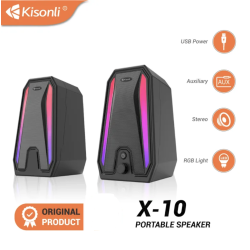 KISONLI X10 USB RGB Multimedia Speaker