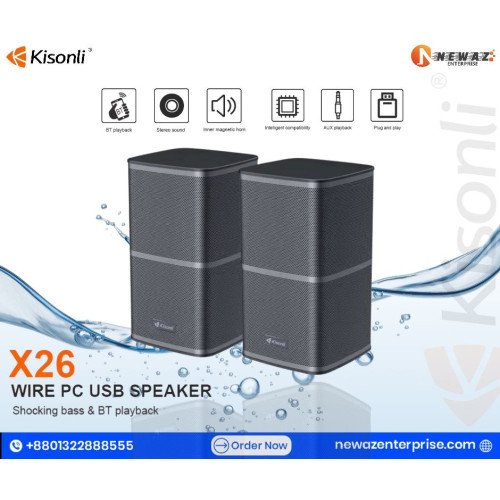 Kisonli X26 USB Wired Bluetooth Speaker