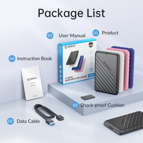 ORICO 25PW1-U3 2.5 inch USB3.0 SSD Enclosure