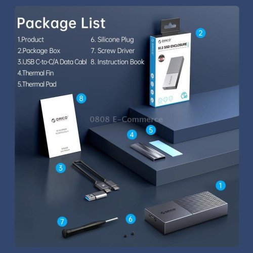 ORICO M206C3-G2 USB3.1 Gen2 Type-C M.2 NVMe SSD Enclosure
