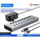 ORICO BT2U3-10AB 10-Port Hub With Individual Switches