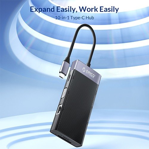 ORICO MDK-10P Type-C 10-in-1 Multifunctional Docking Station