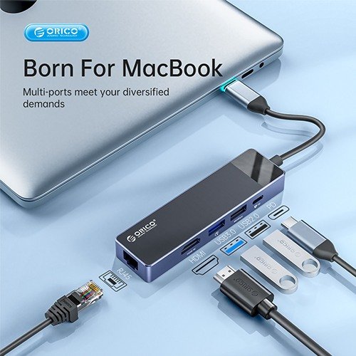 ORICO DM-5P Type-C 5-in-1 Multifunctional Docking Station