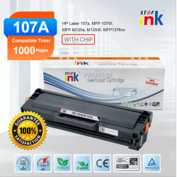 StarInk 107A Black LaserJet Toner with Chip