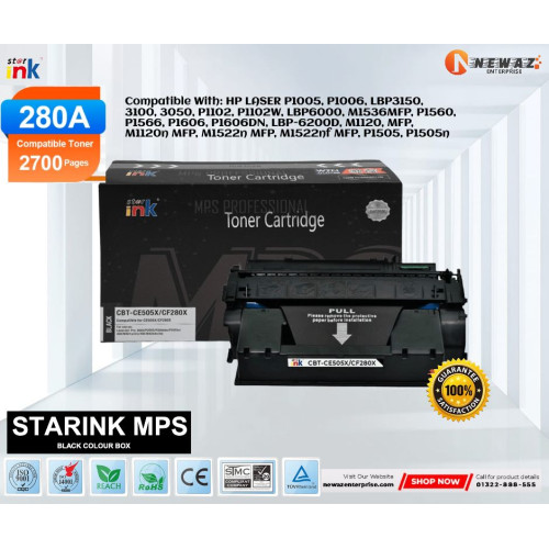 STARINK CE505A/80A/05A MPS Professional Black Laser Toner
