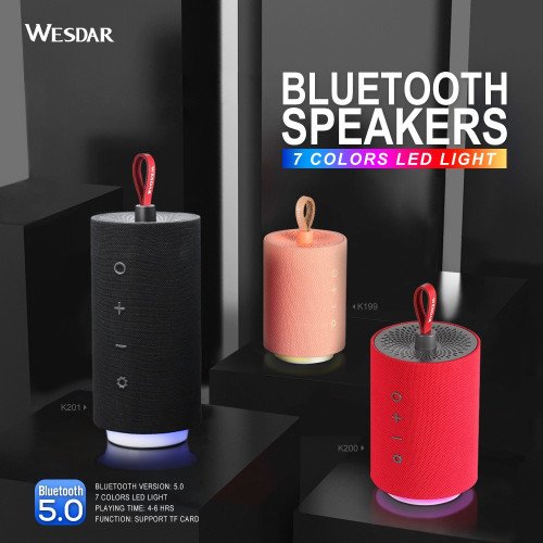 WESDAR K201 RGB BLUETOOTH SPEAKER